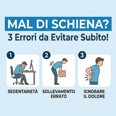 Mal di schiena: 3 errori quotidiani peggiorativi